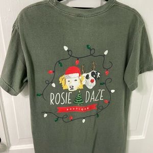 Rosie Daze Christmas dogs Limited Edition logo tee